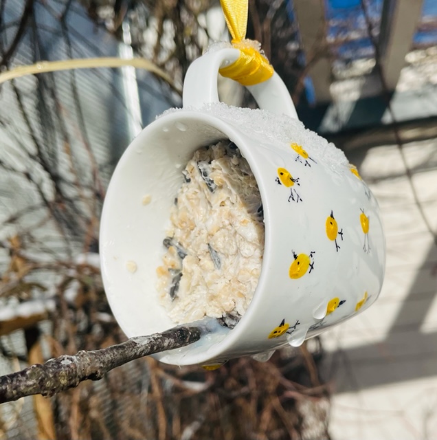Vogelfuttertasse Bild